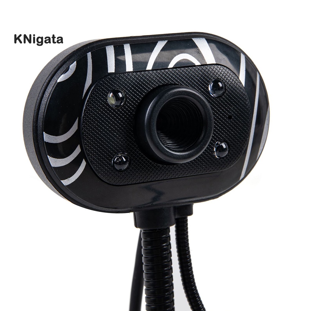 Camera webcam cổng cắm USB 2.0 có thể thu âm ban đêm kèm micro dành cho laptop/ PC