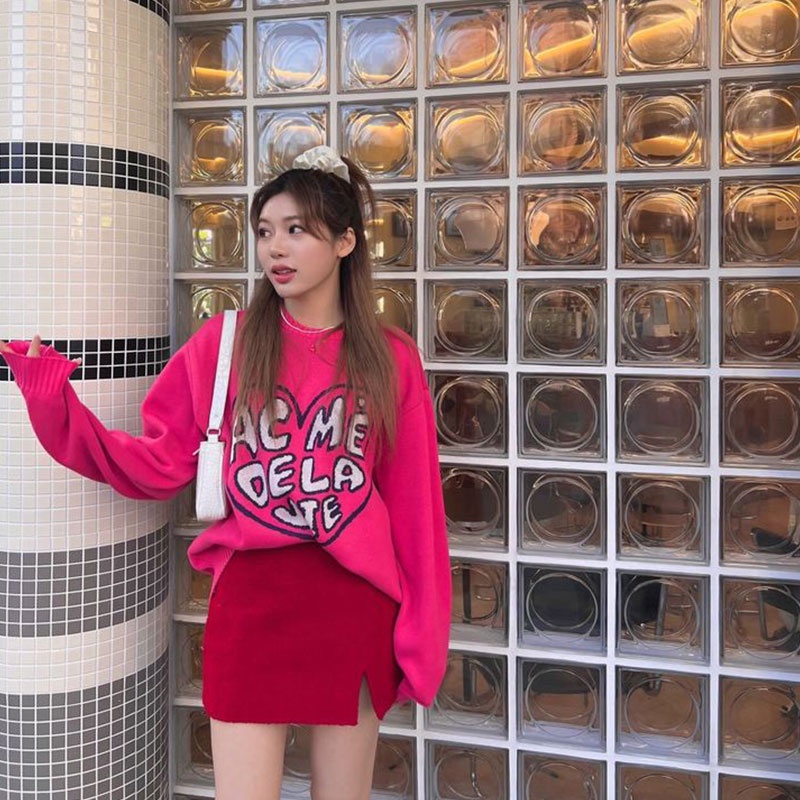 Áo ADLV Front Heart Logo Knit