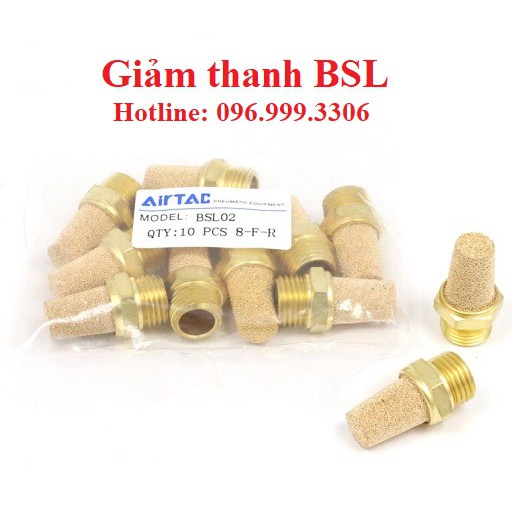 Giảm thanh BSL, giảm âm khí nén đầy đủ kích thước ren giá sỉ