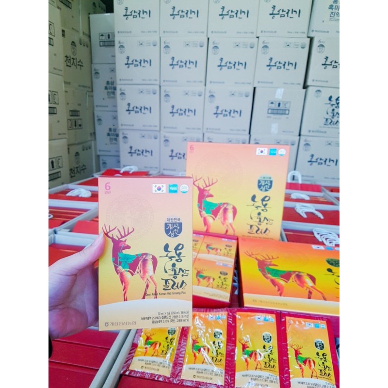 [HÀNG MỚI VỀ] Nước Hồng Sâm Nhung Hươu NONGHUYP Hàn Quốc, Hộp 30 Gói x 70Ml | BigBuy360 - bigbuy360.vn