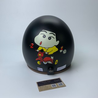 Mũ Bảo Hiểm 3/4 SHIN XE ĐẠP Viền Nâu Cao Cấp - Nón bảo hiểm xe máy, xe motor, phượt, du lịch.