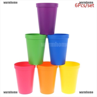 Set 6 Cốc Xếp Chồng Lên Nhau Màu Sắc Tương Phản Giáo Dục Cho Bé