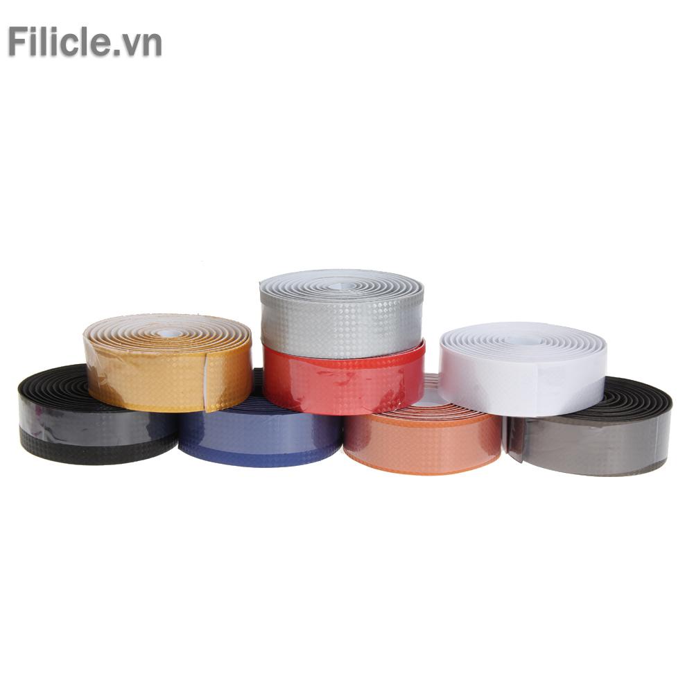 Băng Quấn Ghi Đông Xe Đạp Màu Đen + 2 Dây Cột Bằng Sợi Carbon