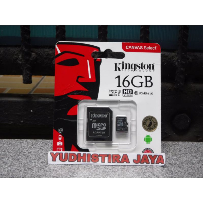 Thẻ Nhớ micro SDHC Kingston 16GB 80MB / s