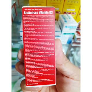 (Ib nhận mã) Bioamicus Vitamin D3 (lọ 10ml)