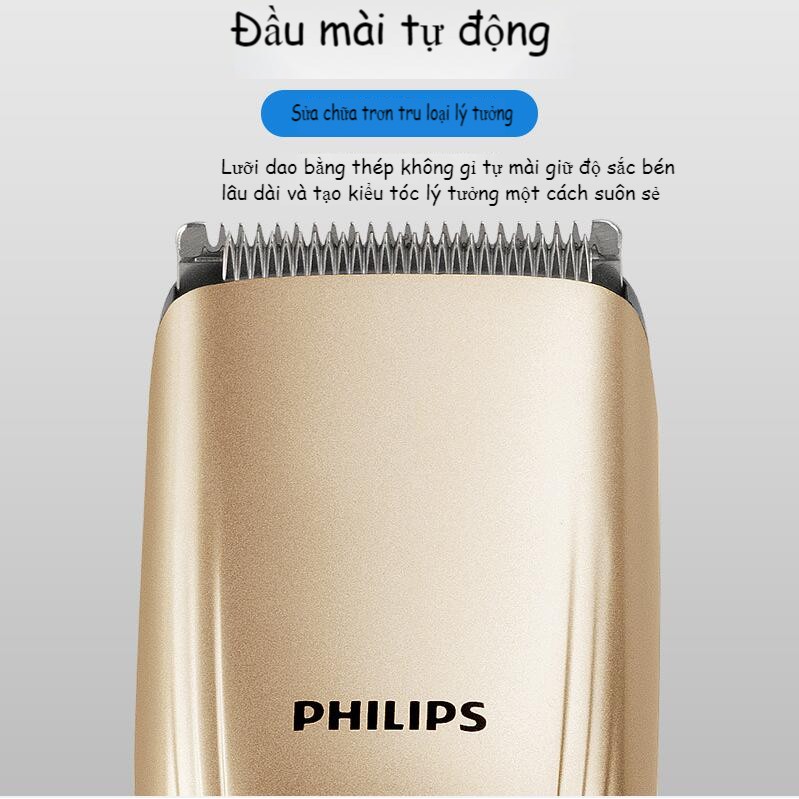 Nổ tông đơ cắt tóc Philips điện gia dụng trẻ em người lớn sạc phích cắm tông đơ kép Tông đơ cắt tóc đầu phẳng QC5131
