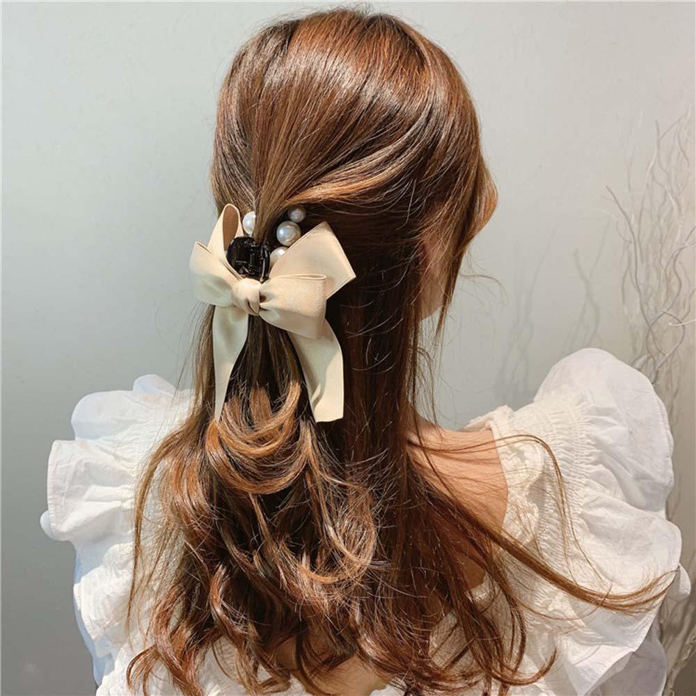 Kẹp Tóc Càng Cua Đính Nơ Đơn Giản Phong Cách Hàn Quốc WMES15H Cho Nữ