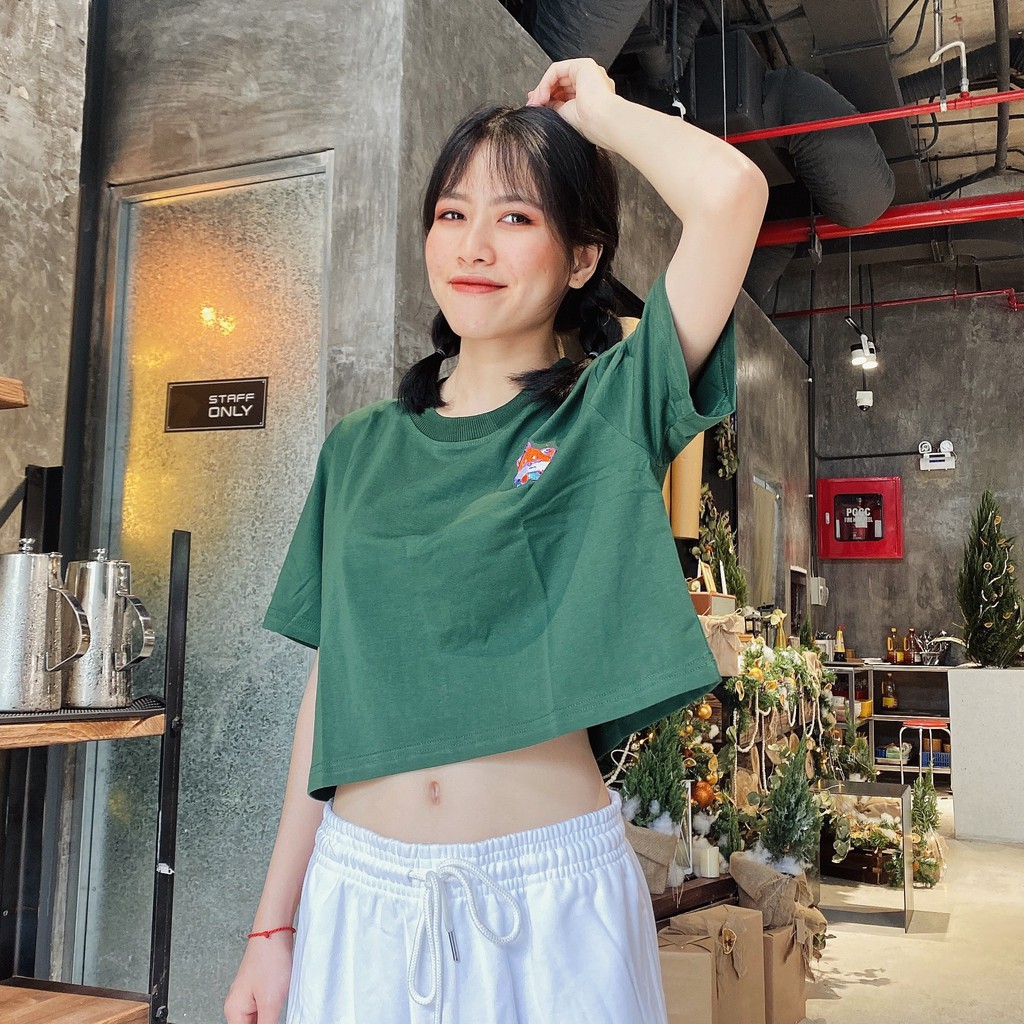 THEL STUDIOS - Áo Croptop Thêu