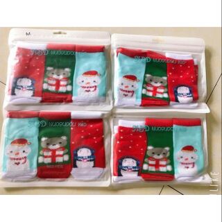 Vỉ 10 đổi tất noel cho bé 1-12 tuổi JANKIDS Store