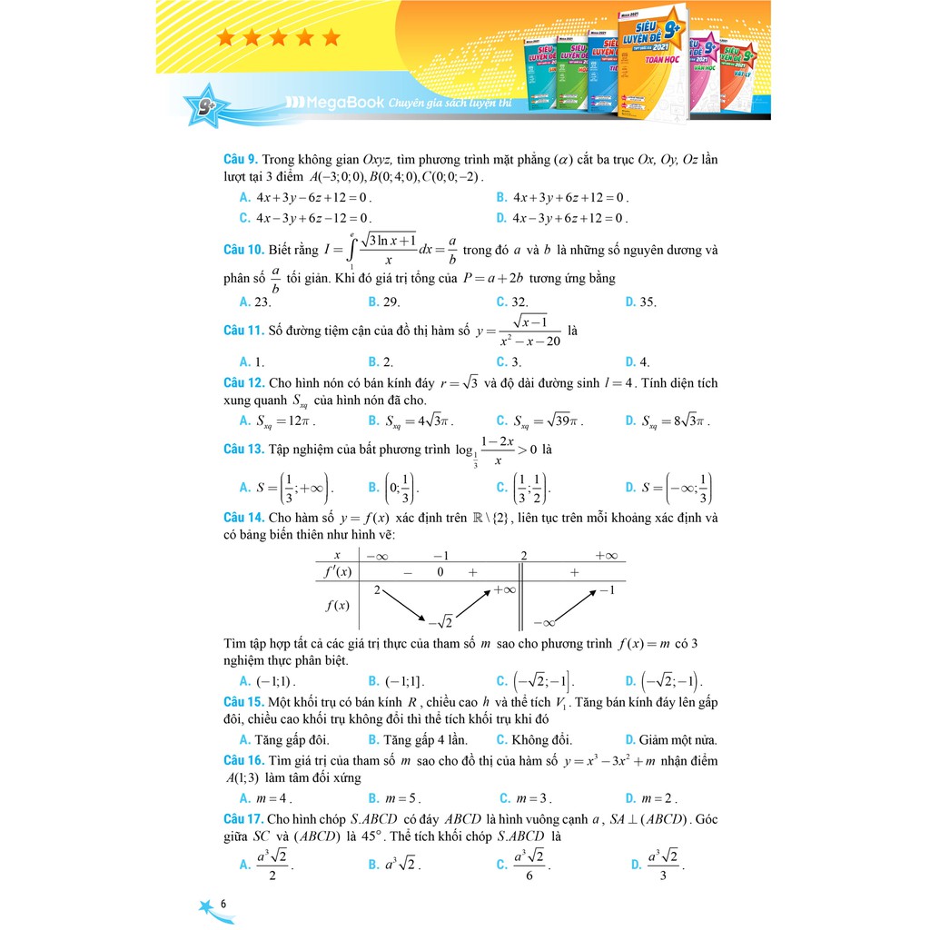 Sách - Mega 2021 – Siêu luyện đề 9+ THPT Quốc gia 2021 TOÁN HỌC | BigBuy360 - bigbuy360.vn