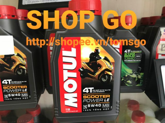 Combo 1 bộ Sản Phẩm Dầu Máy MOTUL SCOOTER MB 0.8L và Dầu Hộp Số MOTUL GEAR PLUS  80W90