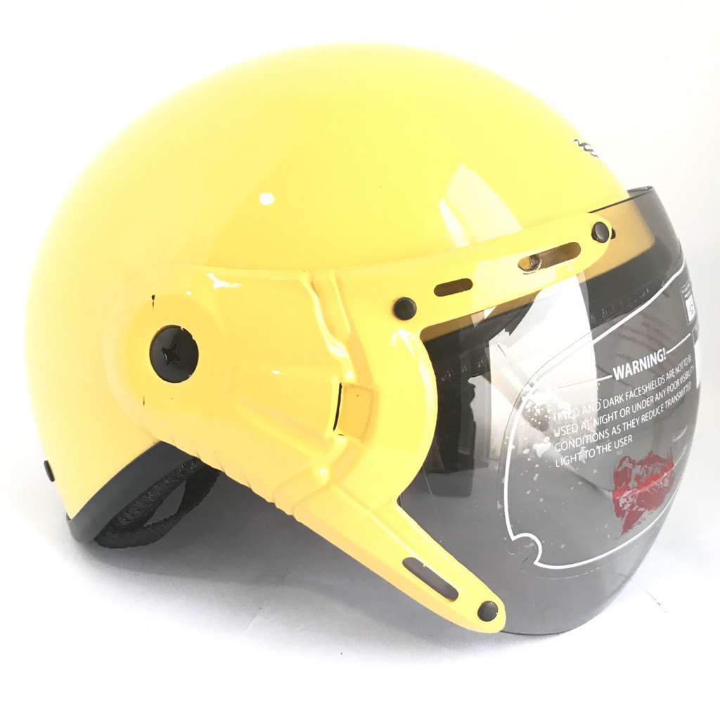 Mũ bảo hiểm nửa đầu có kính V&amp;S Helmet - VS105K - Vàng bóng