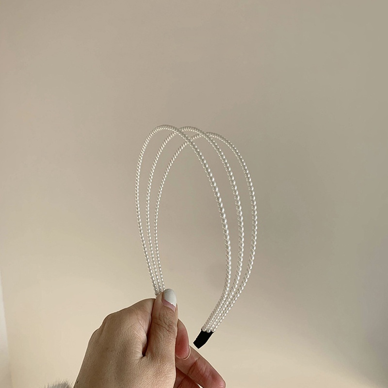 Băng đô đính ngọc trai nhân tạo phong cách thời trang Hàn Quốc cho nữ