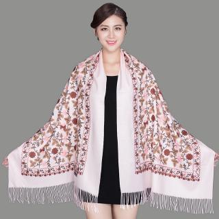 Khăn mận thêu cashmere nữ