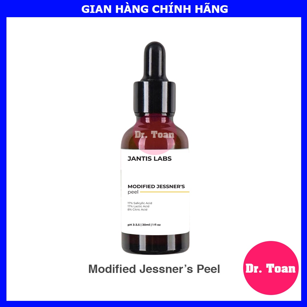 Serum peel da Modified Jessner's (30ml) 17% BHA + 17% AHA lactic + 8% AHA citric, jantis labs