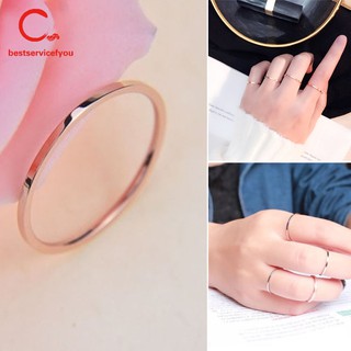 Nhẫn thép titan kiểu dáng đơn giản cho cặp đôi