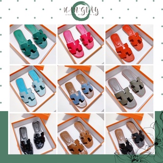 Dép lê nữ HM cao cấp các màu fullbox đế vân gỗ, logo dập chìm ( video, ảnh thật tự chụp)