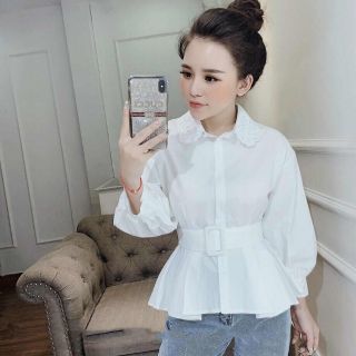 Áo sơ mi cổ ren