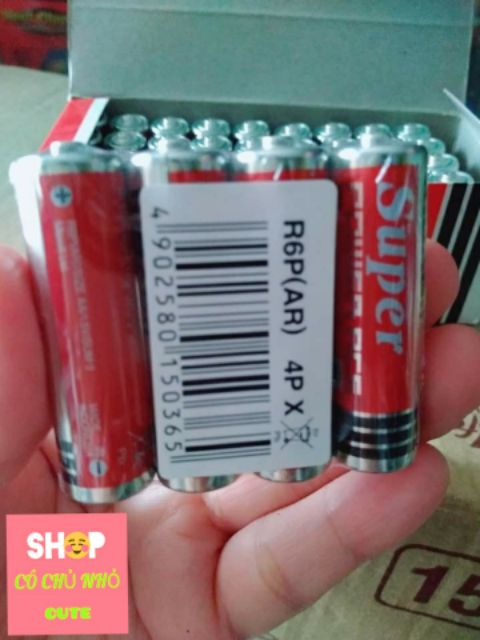 Pin tiểu AA Maxell Carbon R6/4S 1.5V 1 hộp 40 viên chính hãng