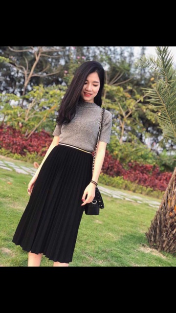Chân váy xếp ly nữ đẹp