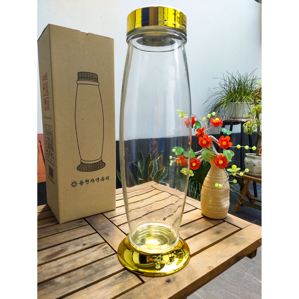 Bình thủy tinh Ngâm rượu 3,5L HÀN QUỐC YongCheon hình ELIP No18-19. Hàng cao cấp - Phóng to sâm - Bảo vệ sức khỏe. | BigBuy360 - bigbuy360.vn