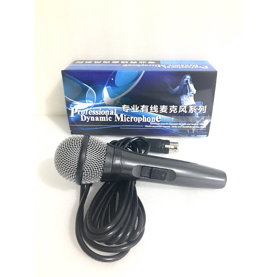Micro Có Dây Professional Dynamic Hàng Nhập Khẩu Giá Rẻ,Tay Cầm Vừa Vặn,Thích Hơp Karaoke, Đầu Jack 6.5mm