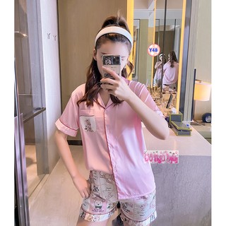 Pijama Lụa Đùi Cộc Tay Cao Cấp Y481