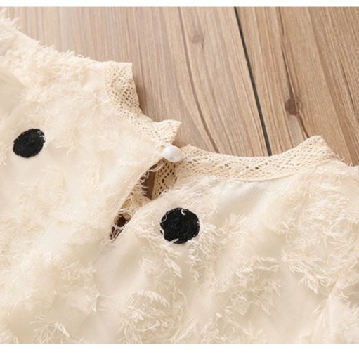 [SALE HOT 2020]Váy trẻ em tiểu thư TT10 chấm bi trắng ren hai lớp hàng quảng châu cao cấp cho mùa hè