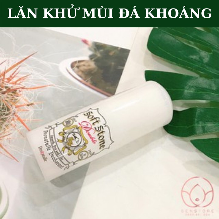 LĂN NÁCH ❤️MỚI 2021❤️LĂN KHỬ MÙI ĐÁ KHOÁNG DEONATULLE SOFT STONE W ĐỨNG ĐẦU NHẬT BẢN 20gr