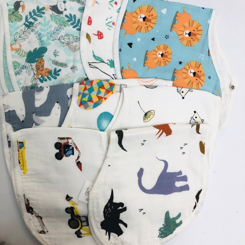 Yếm Ăn Mềm Mại Thấm Hút Thoáng Khí Dành Cho Trẻ Sơ Sinh