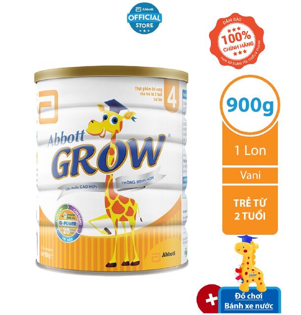 [Tặng bánh xe nước] Sữa bột Abbott Grow 4 900g