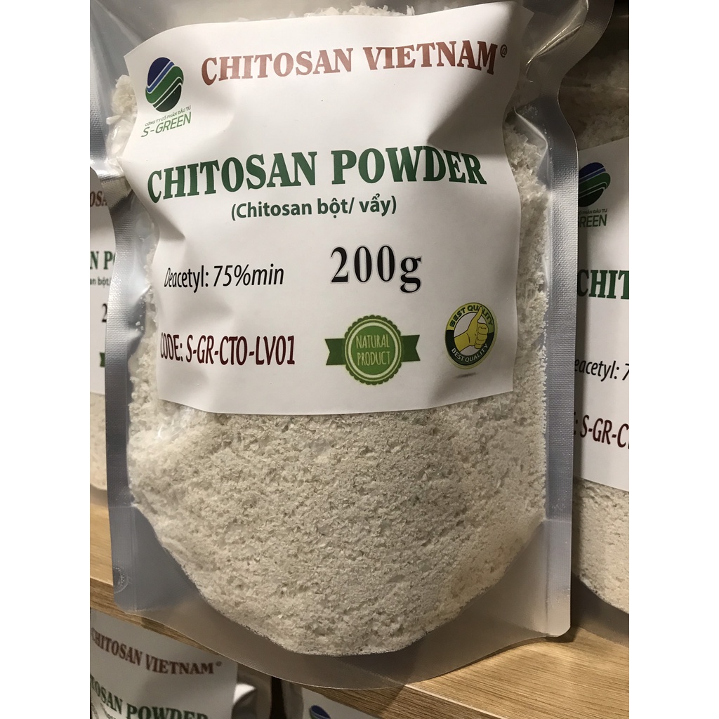 Chitosan bột/vẩy 200gr