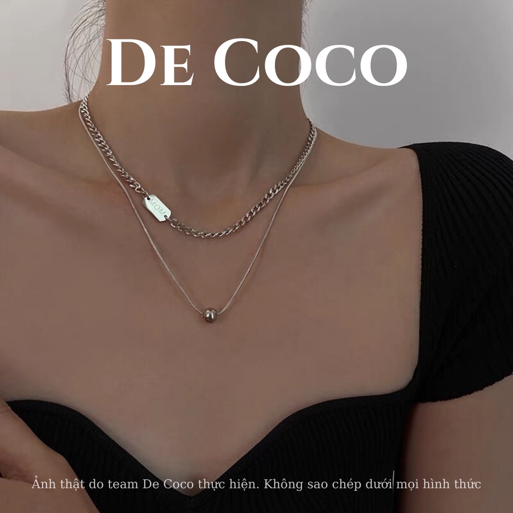 Vòng cổ titan - Vòng layer có thể tháo rời - De Coco