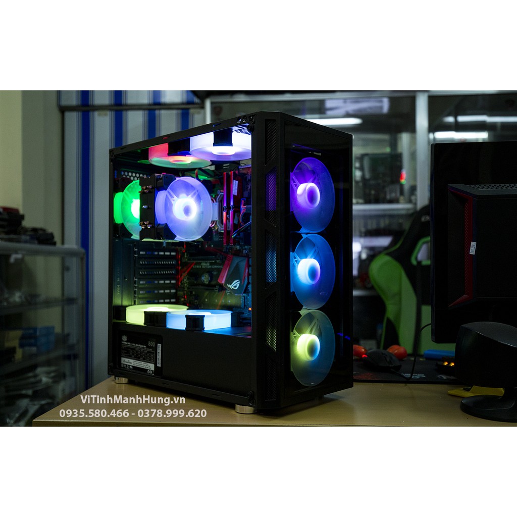 Quạt Led 12cm RGB Coolmoon V12 – Fan Led 12cm RGB Coolmoon Y1. | BigBuy360 - bigbuy360.vn