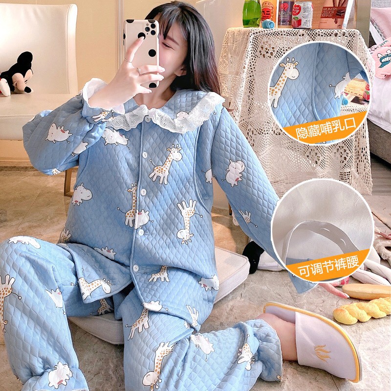 [HOT] Bộ đồ bầu/sau sinh mùa đông siêu cute giá tận gốc