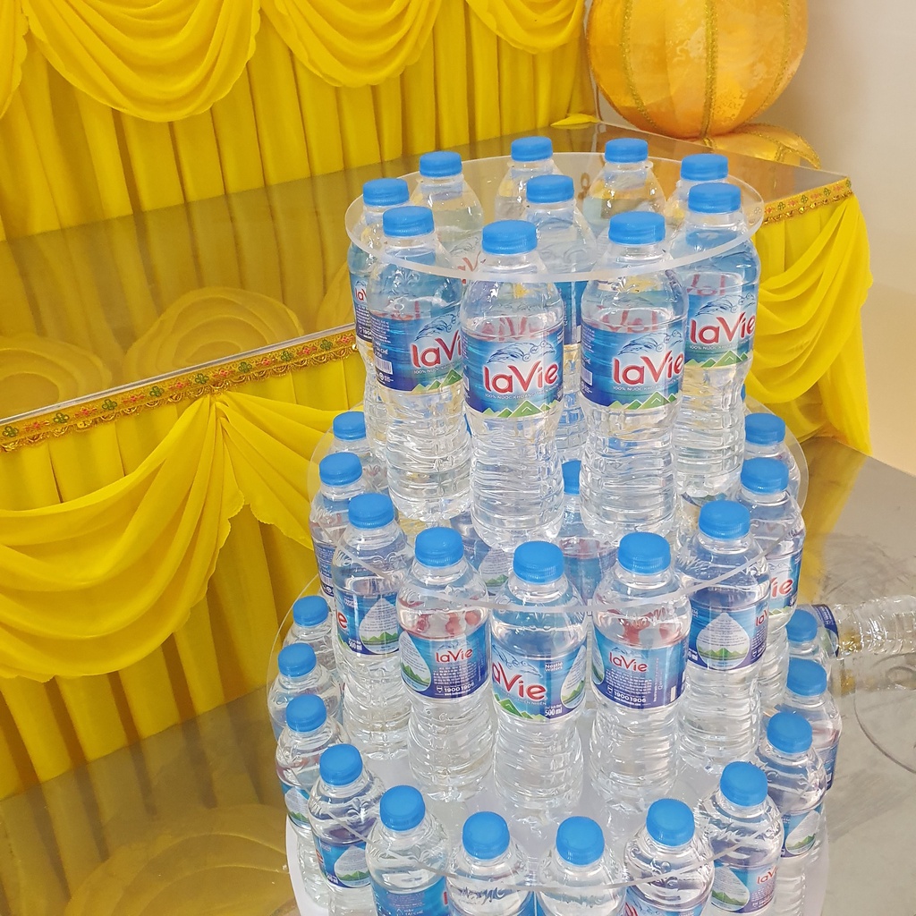 Bộ khay bày tháp nước hình tháp tròn 3 tầng, và 5 tầng