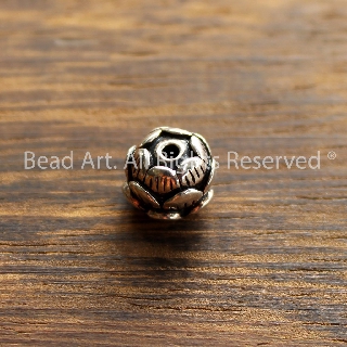 Charm Hoa Sen 10MM Xỏ Dọc Bạc 925 Phối Vòng Tay, Chuỗi Hạt, Trang Sức Phong Thuỷ, Chuỗi Hạt, Phụ Kiện S47 - Bead Art