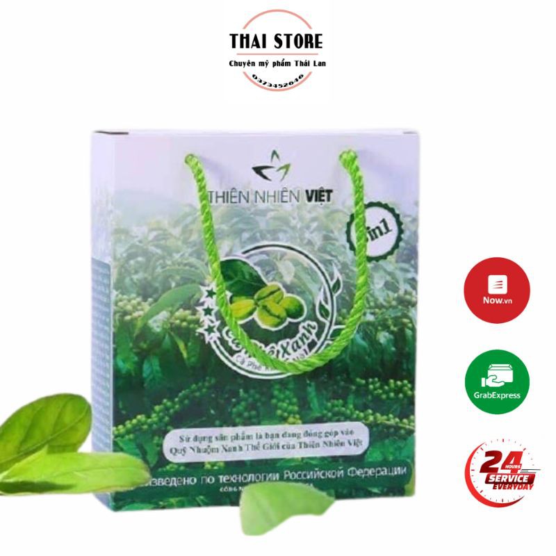 Cà Phê Xanh Thiên Nhiên Việt tem cào chính hãng 10 gói💖HOT SALE💖