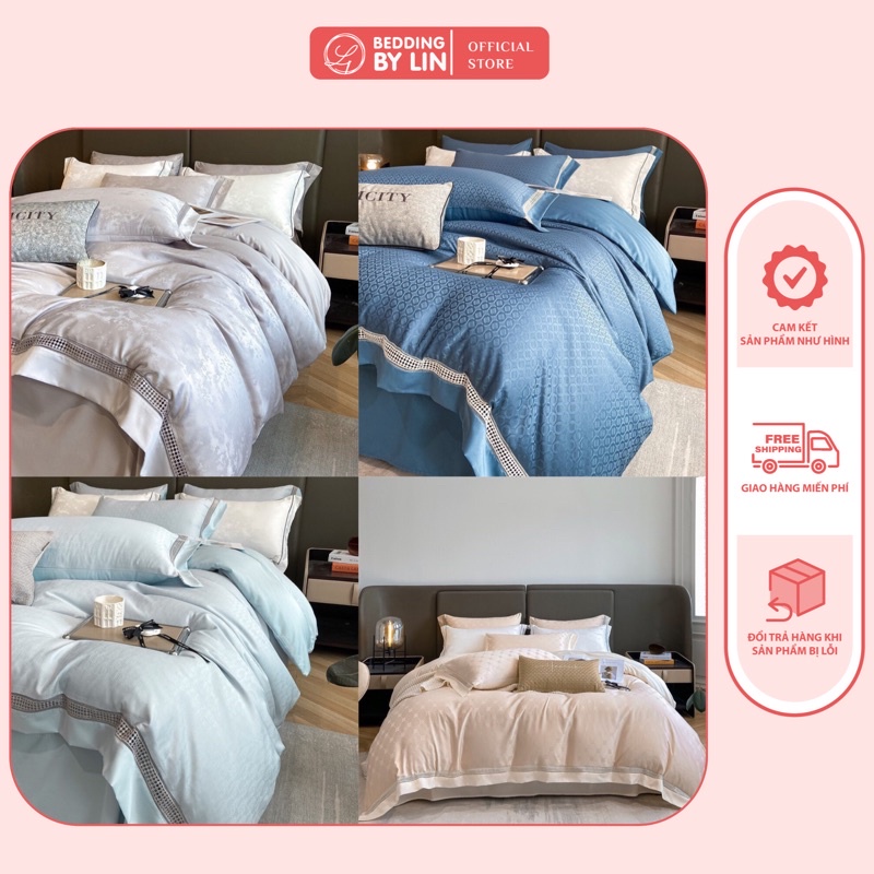 Bộ Chăn Ga Gối Lụa DREAMCITY 4 Món Set Chăn Ga Gối Hoạ Tiết Lụa Cao Cấp Nhập Khẩu Bedding By Lin | BigBuy360 - bigbuy360.vn