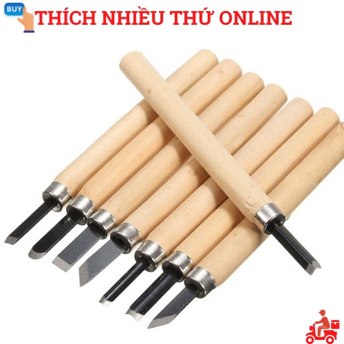 Tay Đục Gỗ Mini Thép SK2 Bền , Dụng Cụ Chạm Khắc Gỗ Cầm Tay Điêu Khắc loại xịn nhiều kích thước