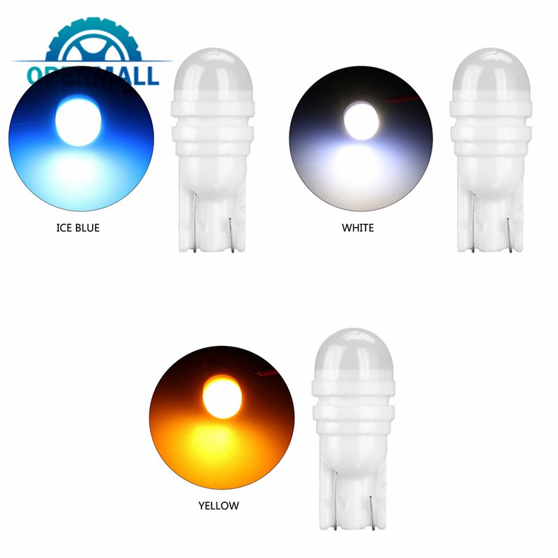 Bộ 2 đèn LED T10 W5W bằng sứ cho trang trí xe hơi