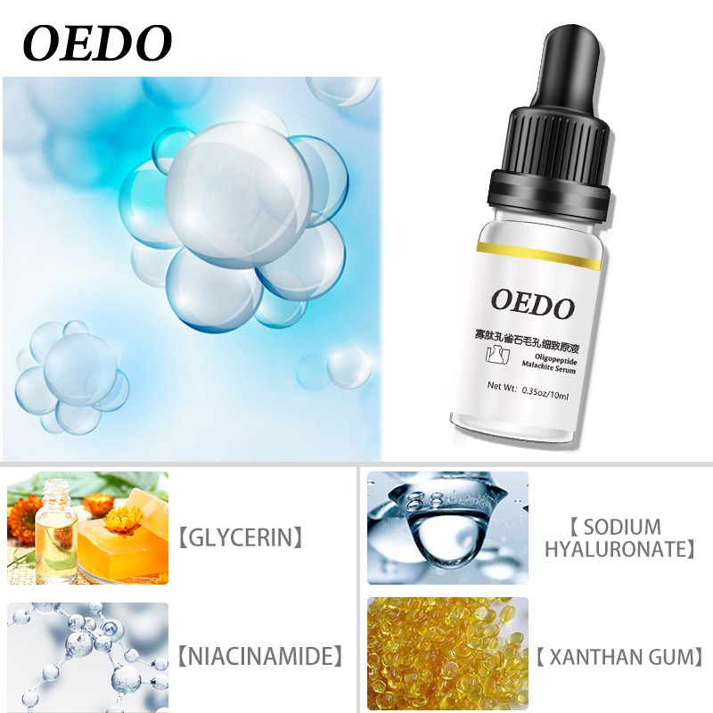Serum OEDO Oligopeptide Malachite giảm vết nhăn chống lão hóa làm trắng da se khít lỗ chân lông dạng lỏng da mặt