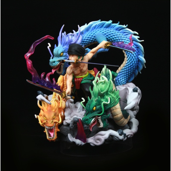 Mô hình Zoro rồng 3 đầu One piece vua hải tặc 18cm