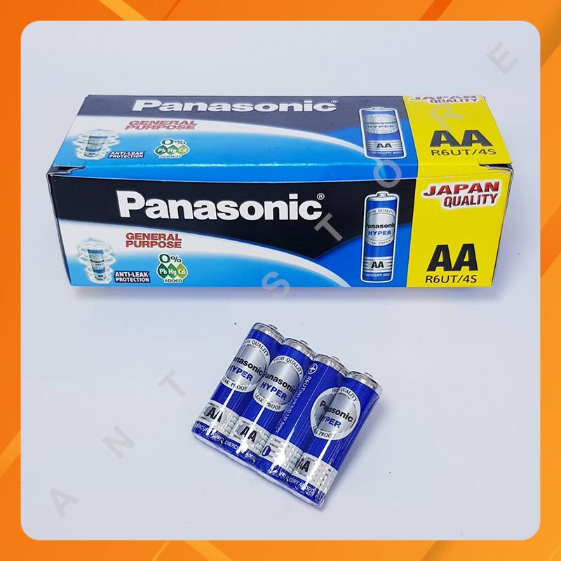 Hộp 60 viên pin AA Panasonic tiểu xanh 1,5V R6UT/4S chính hãng