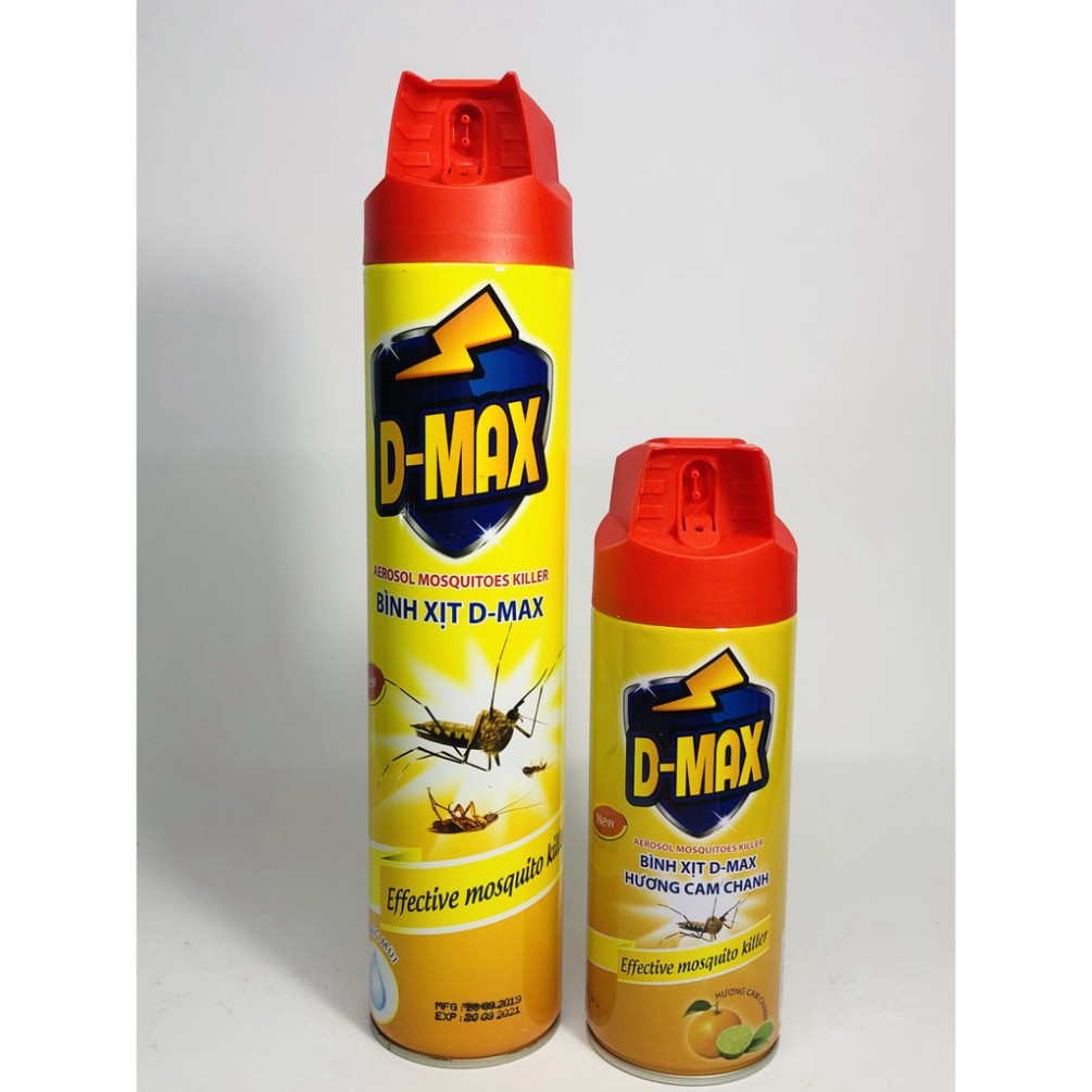 Bình Xịt Côn Trùng D-Max 300 ml Cao Cấp Hương Cam Chanh,An Toàn