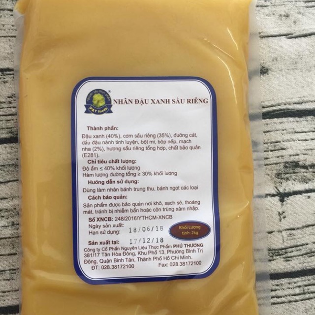 Nhân sầu riêng Phú Thương 2kg