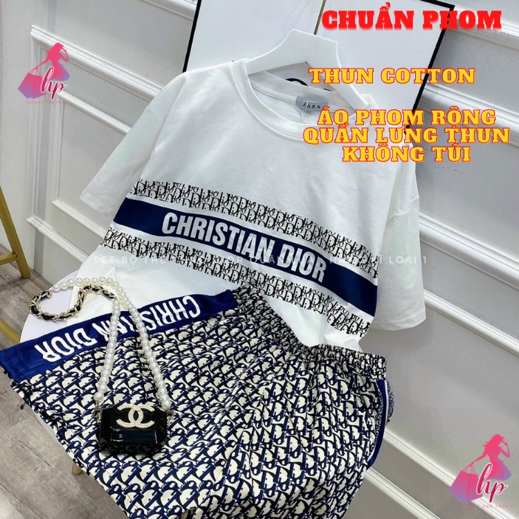 Set đồ bộ nữ thể thao áo tay ngắn phom rộng kèm quần đùi ngắn hàn quốc tôn dáng mặc nhà đi chơi dạo aloha