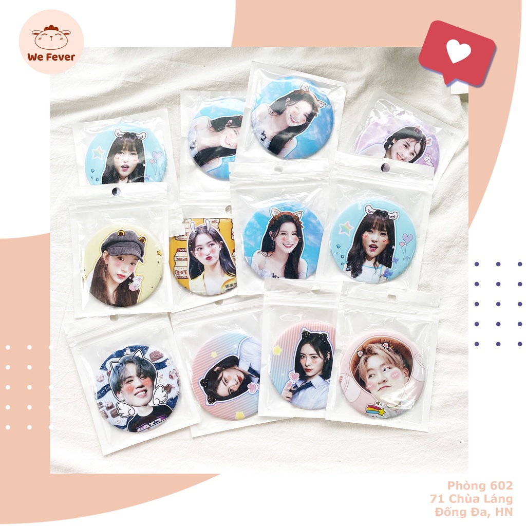 Bộ huy hiệu bản siêu to khổng lồ - Pin Badge - của Thanh Xuân Có Bạn 2 & GOT7 & GFRIEND