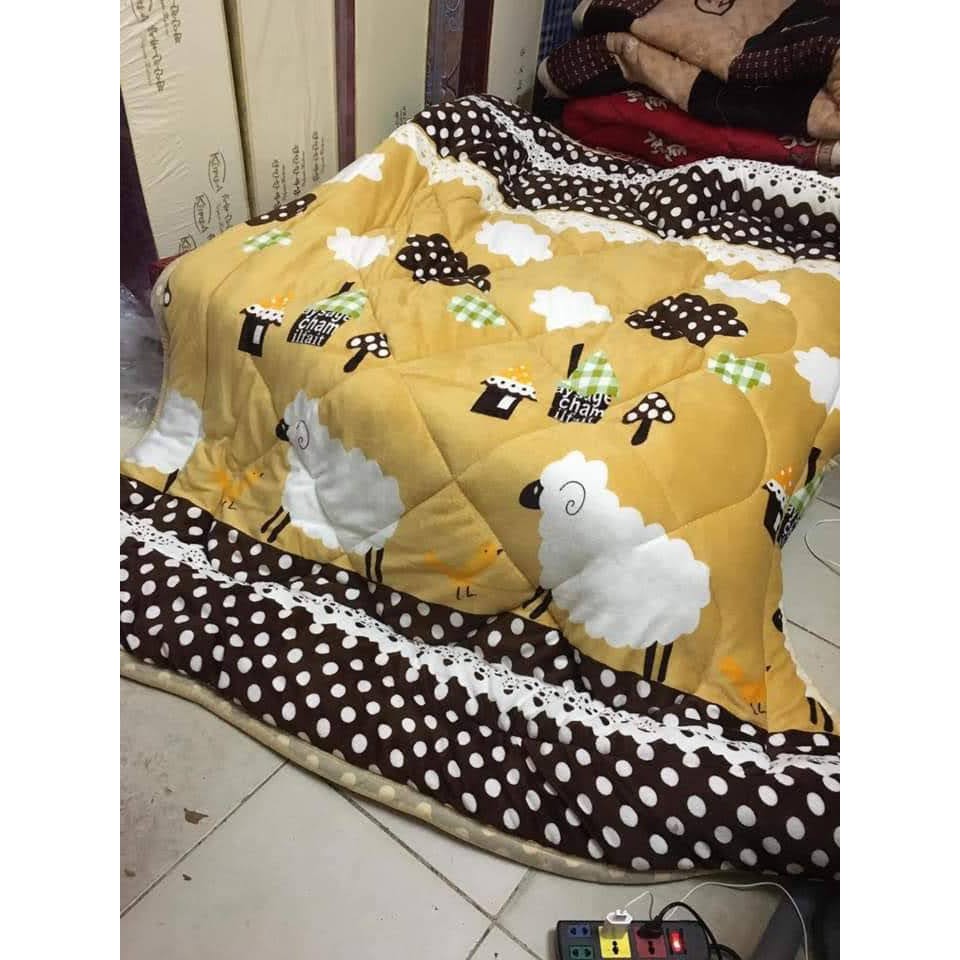 Chăn Lông Cừu VNXK 3 Lớp Siêu Ấm