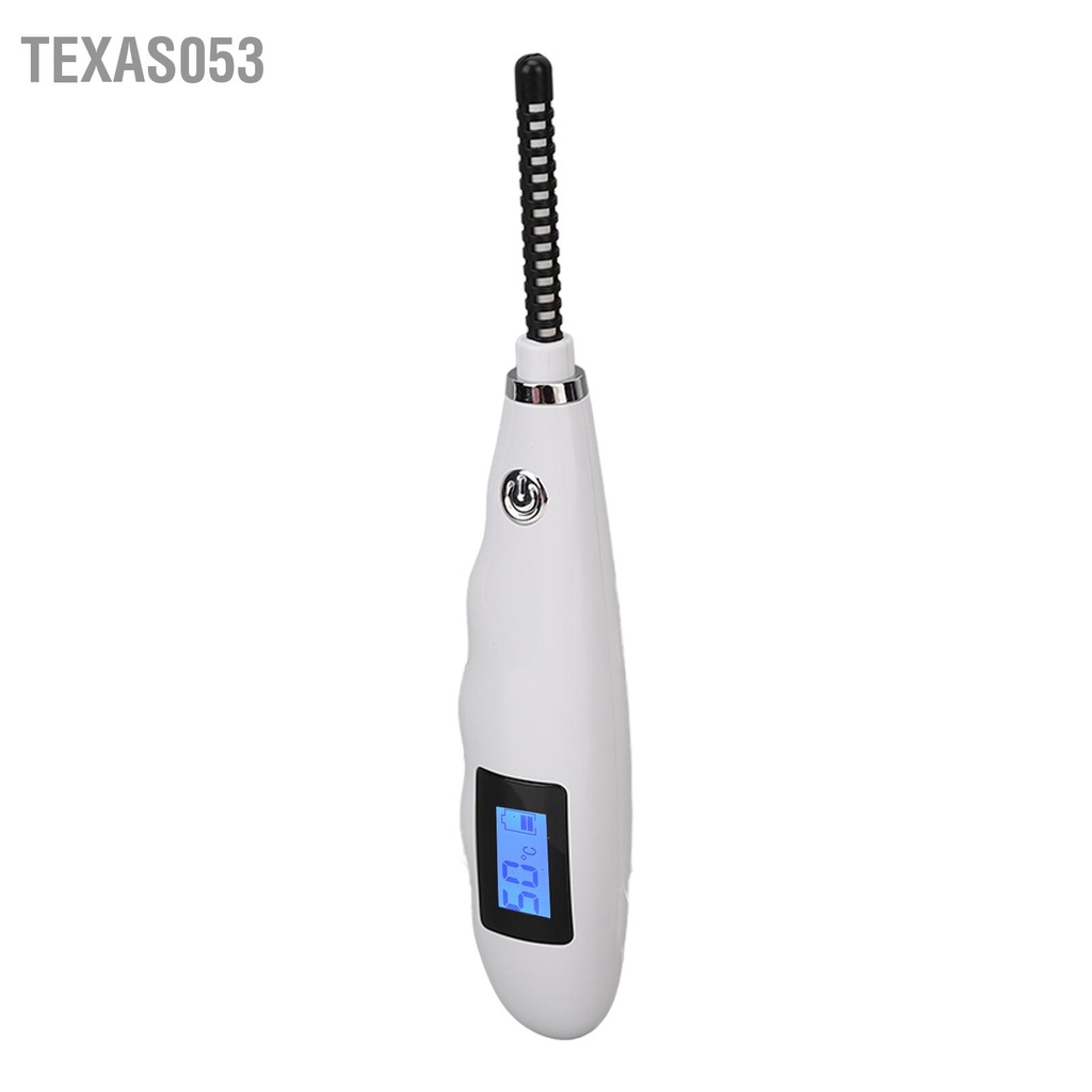 Texas053 Dụng cụ uốn lông mi làm nóng Nhanh chóng Làm lâu dài Máy bằng điện có thể sạc lại USB